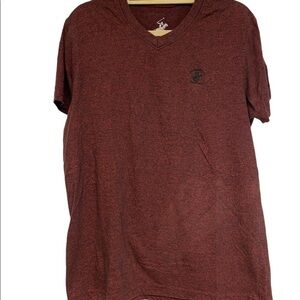 Beverly Hills Polo Club T-shirt V-neck embroidered short sleeves Sz Medium